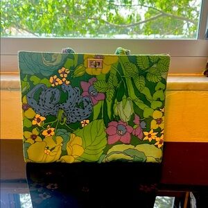 Vintage Floral Canvas Tote Bag